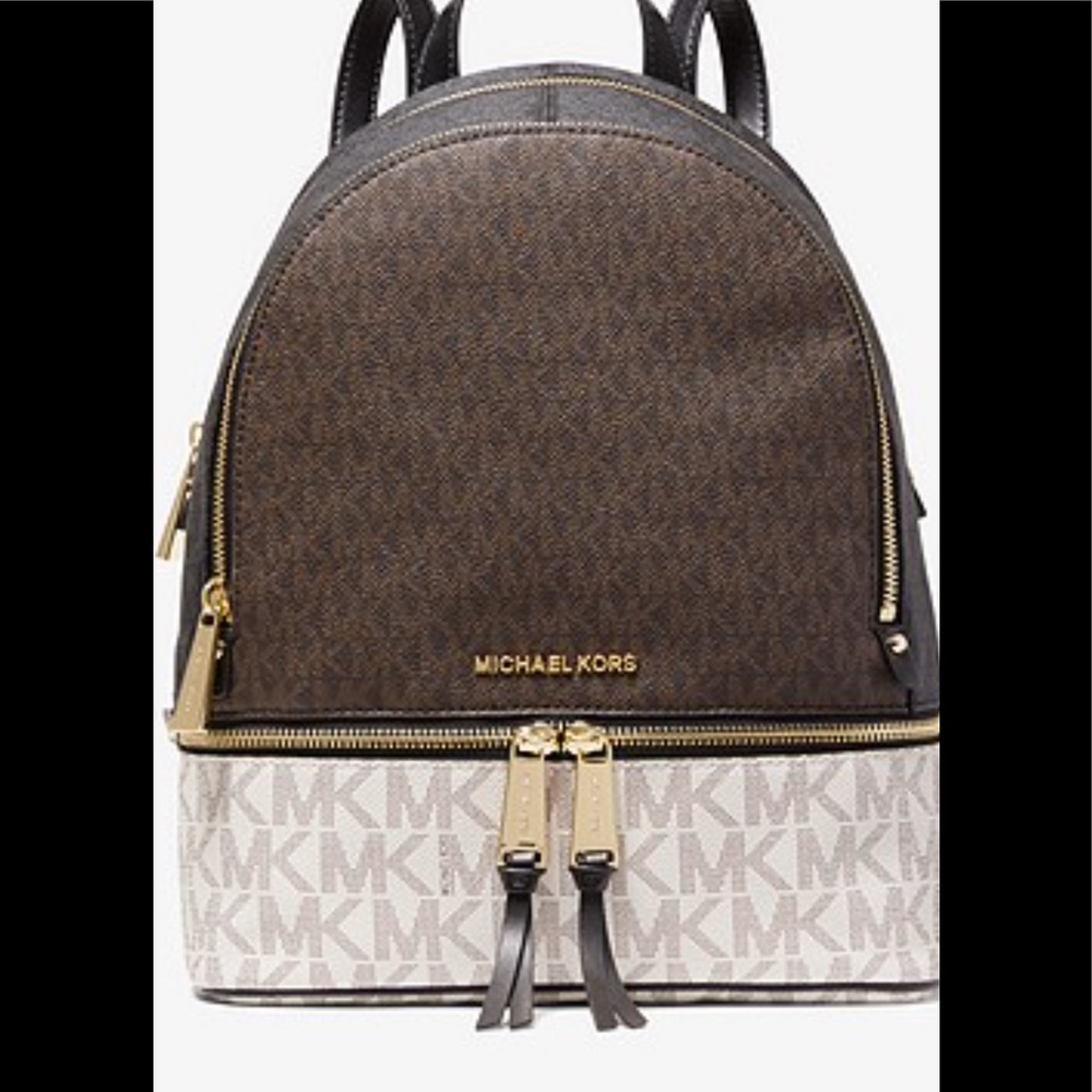 Michael kors rhea color block medium backpack and wristlet